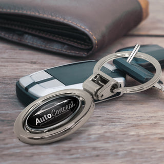 Agogo Spinning Metal Key Ring - 100318