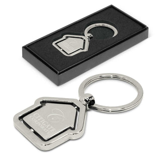 Agogo Spinning House Metal Key Ring - 104886