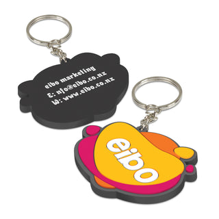 Agogo PVC Key Ring Small - One Side Moulded - 107109