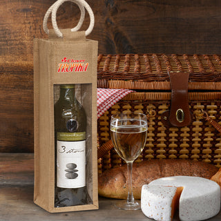 Printwear Serena Jute Wine Carrier - 108039