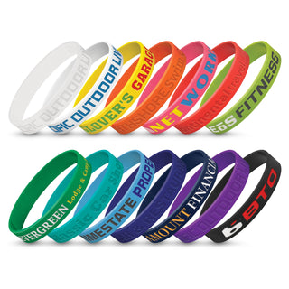 Agogo Silicone Wrist Band - Debossed - 112805