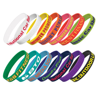 Agogo Silicone Wrist Band - Embossed - 112806