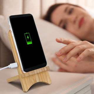 Agogo Bamboo Wireless Charging Stand - 118495