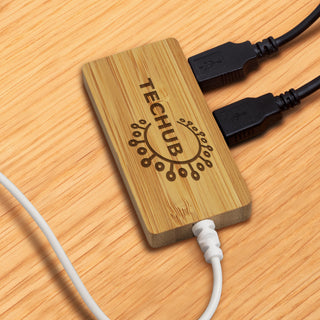 Agogo Bamboo USB Hub - 120615