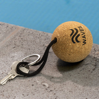 Agogo Cork Floating Key Ring - Round - 126233