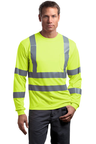 CornerStone ANSI 107 Class 3 Long Sleeve Snag-Resistant Reflective T-Shirt - CS409