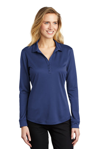 Port Authority Ladies Silk Touch  Performance Long Sleeve Polo - L540LS