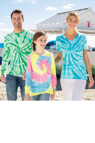 Port & Company Ladies Tie-Dye V-Neck Tee - LPC147V