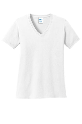 Port & Company Ladies Core Cotton V-Neck Tee - LPC54V