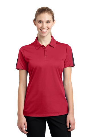 Sport-Tek Ladies PosiCharge Active Textured Colorblock Polo - LST695