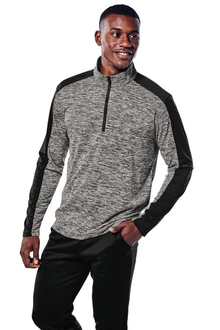 Sport-Tek PosiCharge Electric Heather Colorblock 1/4-Zip Pullover - ST397