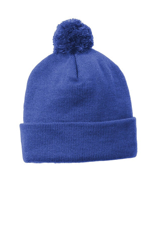 Sport-Tek Solid Pom Pom Beanie - STC37