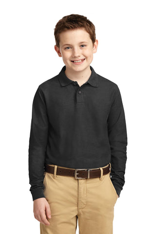 Port Authority Youth Long Sleeve Silk Touch Polo - Y500LS