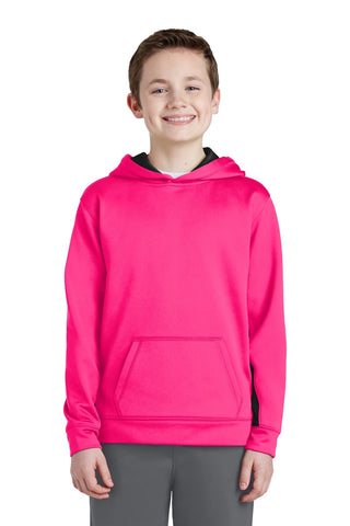 Sport-Tek Youth Sport-Wick Fleece Colorblock Hooded Pullover - YST235