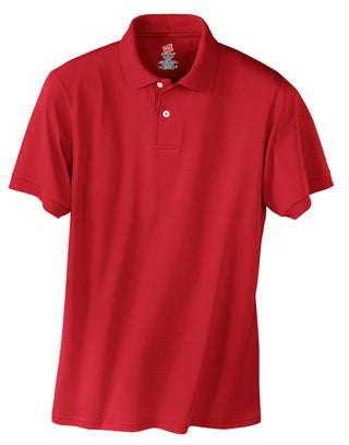 Hanes EcoSmart 5.2-Ounce Jersey Knit Sport Shirt (Deep Red)