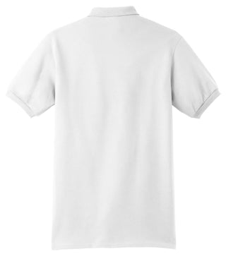 Hanes EcoSmart 5.2-Ounce Jersey Knit Sport Shirt (White)