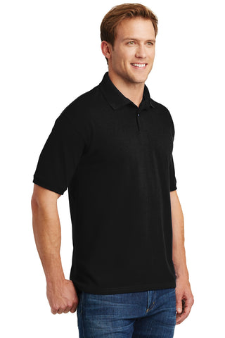 Hanes EcoSmart 5.2-Ounce Jersey Knit Sport Shirt (Black)