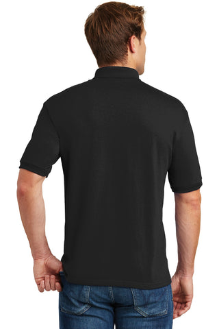 Hanes EcoSmart 5.2-Ounce Jersey Knit Sport Shirt (Black)