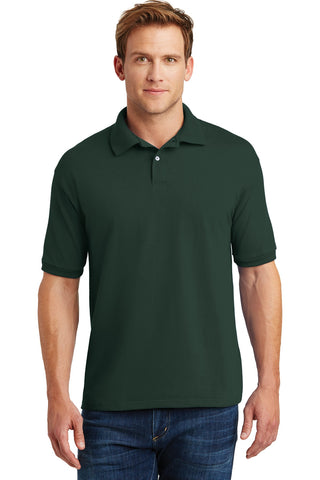 Hanes EcoSmart 5.2-Ounce Jersey Knit Sport Shirt (Deep Forest)