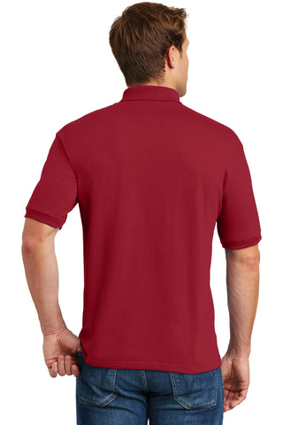 Hanes EcoSmart 5.2-Ounce Jersey Knit Sport Shirt (Deep Red)