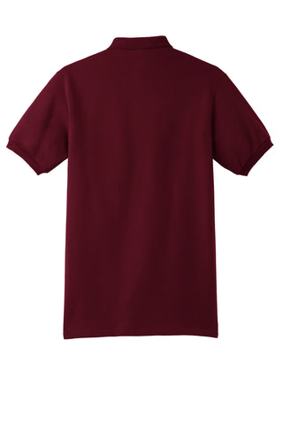 Hanes EcoSmart 5.2-Ounce Jersey Knit Sport Shirt (Maroon)