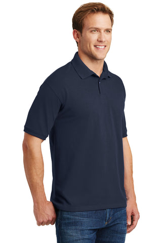 Hanes EcoSmart 5.2-Ounce Jersey Knit Sport Shirt (Navy)