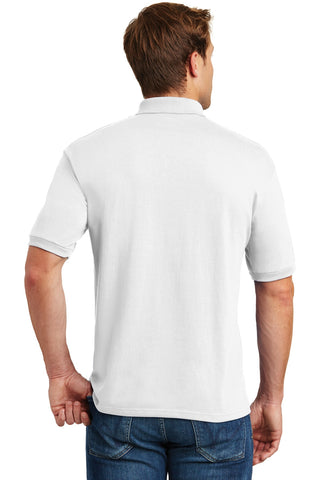 Hanes EcoSmart 5.2-Ounce Jersey Knit Sport Shirt (White)