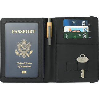 Printwear Deluxe Recycled Passport Wallet (Charcoal)