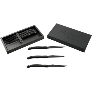 Printwear Modena Black Knife Set (Black)