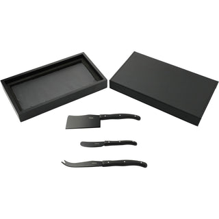 Printwear Modena Black Cheese & Serving Set (Black)