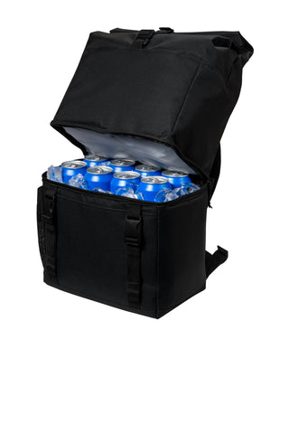 Port Authority 18-Can Backpack Cooler (Black)