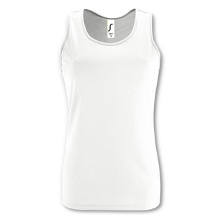 SOLS Sporty Womens Tank Top (White)