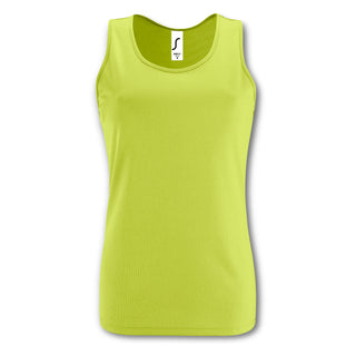 SOLS Sporty Womens Tank Top (Apple Green)