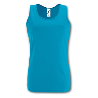 SOLS Sporty Womens Tank Top (Aqua)