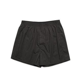 AS Colour Boxer Check Shorts (Black/Coal)