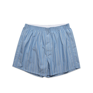 AS Colour Boxer Fine Stripe Shorts (Mid Blue/Natural)