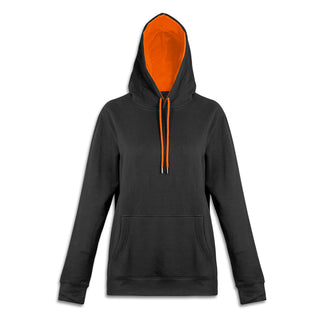 Printwear Studio Contrast Unisex Hoodie (Black/Orange)