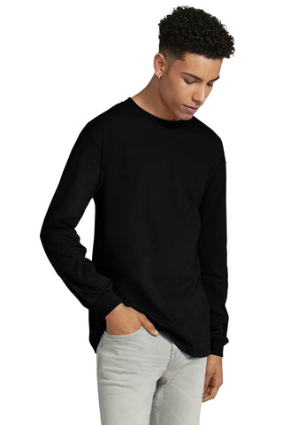 American Apparel Heavyweight Unisex Long Sleeve T-Shirt (Black)