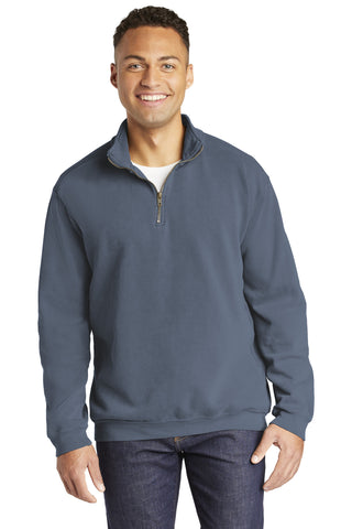 COMFORT COLORS Ring Spun 1/4-Zip Sweatshirt (Blue Jean)