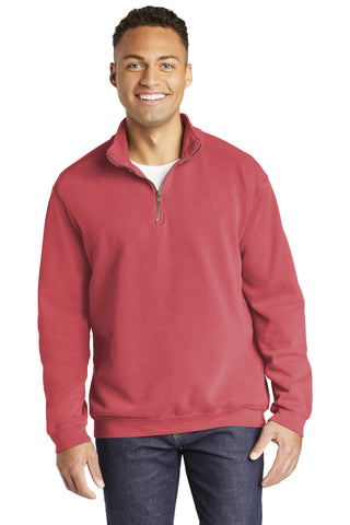 COMFORT COLORS Ring Spun 1/4-Zip Sweatshirt (Crimson)