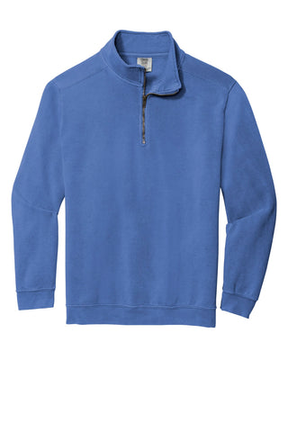 COMFORT COLORS Ring Spun 1/4-Zip Sweatshirt (Flo Blue)