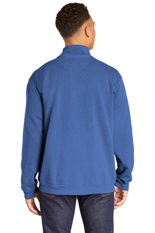 COMFORT COLORS Ring Spun 1/4-Zip Sweatshirt (Flo Blue)