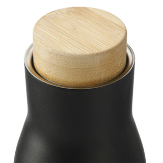 Printwear FSC 100% Bamboo Cap 17oz Shaco Copper Vac Bottle (Black)