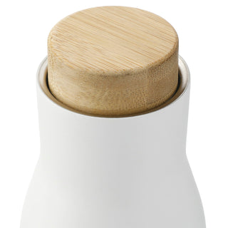 Printwear FSC 100% Bamboo Cap 17oz Shaco Copper Vac Bottle (White)