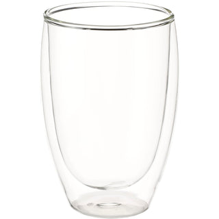 Printwear FSC 100% Bamboo lid 12oz Easton Glass Cup (Clear)