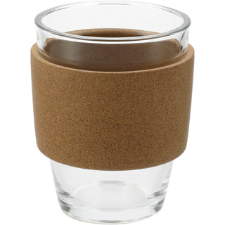 Printwear Brooklyn Glass cup with Cork Band 12oz (Clear)