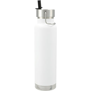 Printwear Thor Copper Vacuum Insulated Bottle 25oz Straw Lid (White)