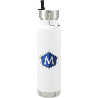 Printwear Thor Copper Vacuum Insulated Bottle 25oz Straw Lid (White)