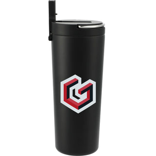 Printwear Thor Copper Vacuum Insulated Tumbler 24oz Straw Li (Black)