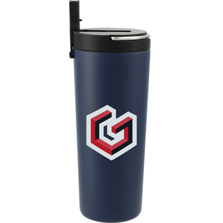 Printwear Thor Copper Vacuum Insulated Tumbler 24oz Straw Li (Navy)